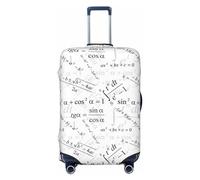 Buewutiry Funda protectora de equipaje de viaje, fundas de maleta antiarañazos con ecuación impresa, para equipaje de 18 a 32 pulgadas, Black, L