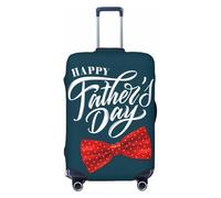 Buewutiry Funda protectora para equipaje de viaje, con texto en inglés "Happy Father'S Day A, antiarañazos, se adapta a equipaje de 45.7 cm a 81.3 cm, Negro, Medium