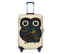 Buewutiry Funda protectora para equipaje de viaje, diseño de búho con mandala, lavable, para equipaje de 45,7 a 81,3 cm, Negro -, XL