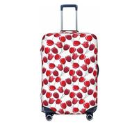 Buewutiry Funda protectora para equipaje de viaje, diseño de flores de tulipanes n.º 1001, fundas lavables para equipaje de 18 a 32 pulgadas, Black, L