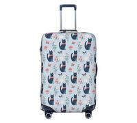 Buewutiry Funda protectora para equipaje de viaje, diseño de gato lindo n.º 1001, fundas lavables para equipaje de 18 a 32 pulgadas, Negro, X-Large