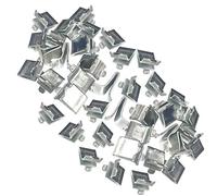 Bueyfolt Clips de soporte ajustables de acero para estante Pilaster, 40 piezas