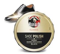 Bufalo Classic Shoe Polish, Betuna for Shoes, Care of Shoes, Cream Black, Protects and Gives Shine, Ideal for Smooth and Rustic Skin, 75 ml Tin