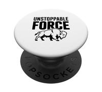 Búfalo de Fuerza imparable PopSockets PopGrip Adhesivo