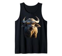 Búfalo del Cabo Cafre Búfalo de Agua Safari Búfalo Africano Camiseta sin Mangas