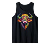 Búfalo del Cabo Cafre Búfalo de Agua Safari Búfalo Africano Camiseta sin Mangas