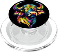 Búfalo del Cabo Cafre Búfalo de Agua Safari Búfalo Africano PopSockets PopGrip para MagSafe