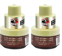 Búfalo Express - Betún en Crema Autobrillante Color Marrón, Cuidado del Calzado y Color, Brillo Satinado Superior, Esponja Integrada - Tarro de 40ml (Paquete de 2)