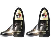 Bufalo Express - Esponja Autobrillante, Limpieza, Brillo y Color Inmediato, Especialmente Indicado para Pieles Lisas, Color Negro - 70 Aplicaciones Aprox (Paquete de 2)