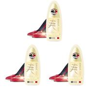 Bufalo Express self-shine sponge, immediate cleaning and shine, especially suitable for smooth skin, colourless, approx. 70 applications (Paquete de 3)