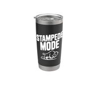 Búfalo modo estampida para amantes de los animales Vaso térmico de acero inoxidable de doble pared