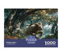 búfalo Puzzle De 1000 Piezas Adultos - Vida Silvestre Rompecabezas, Regalo, Juego Familiar, Decoración del Hogar 52x38cm/1000pcs