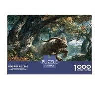 búfalo Puzzle De 1000 Piezas Desafiante - Vida Silvestre Rompecabezas, Adultos, Decoración del Hogar 38x26cm/1000pcs