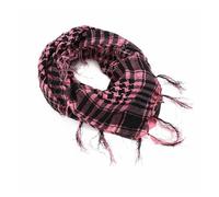 Bufanda 1/3 piezas de chal de senderismo al aire libre for hombre con borlas, a cuadros, bufanda, máscara(Pink,1PCS)