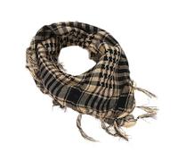 Bufanda 1/3 piezas de chal de senderismo al aire libre for hombre con borlas, a cuadros, bufanda, máscara(Mud,3pcs)