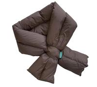 Bufanda acolchada con tejido de densidad | Bucle fácil de tirar, tela diseñada para conservar forma, cobertura cálida para cuello para desplazamientos y