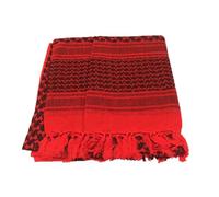 Bufanda árabe táctica del desierto a prueba de viento chal del ejército cubierta for el cuello envoltura for la cabeza for hombres caza al aire libre senderismo(Red)