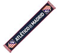 Bufanda Atlético de Madrid oficial, con escudo bordado y diseño clásico rojiblanco, ideal para animar en el estadio o lucir en invierno.