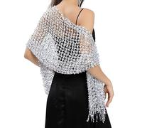 Bufanda Brillante De 1 Pieza, Bufanda Para Mujer, Bufanda Multifuncional, Bufanda Hueca De Lentejuelas, Decoración De Moda, Bufanda Para Vestido De Noche, Decoración De Bufanda