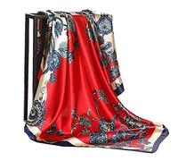 Bufanda Bufandas de seda for mujer, pañuelo cuadrado for la cabeza, chal for mujer, silenciador, Pareo, pañuelo, hiyab de gasa for mujer, Poncho, bufandas de lana Abrigarse en invierno ( Color : 08 ,