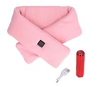 Bufanda Calefactada, Almohadilla Calefactora USB para el Cuello con Tecnología de Calefacción Infrarroja Lejana Profunda Continuos 3 Ciclos de Marcha de Tela de Terciopelo Telas Agradables a(Rosa)