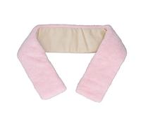 Bufanda calefactora eléctrica que calienta uniformemente, cómoda y agradable para la piel, bufanda corta de felpa rosa con calefacción USB para invierno