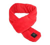 Bufanda calefactora inteligente de invierno Envoltura eléctrica para el cuello Bufanda cálida ajustable con temperatura para actividades al aire Fibra de poliéster 80 cm 31,5 (Roja)