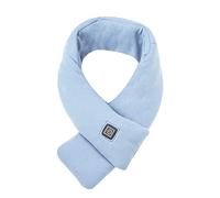 Bufanda calefactora USB, 3 niveles de temperatura ajustables, unisex, invierno cálido, se puede lavar con 8 colores (azul)