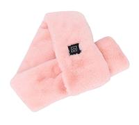 Bufanda Calentada, Fácil de Operar Promueve la Circulación Sanguínea un Interruptor de Llave Bufanda de Felpa Calentada para el Cuello(rosado)