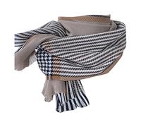 Bufanda clásica de otoño e invierno para mujer, cálida, suave, grande, chal, bufanda, traje, café, Taille unique