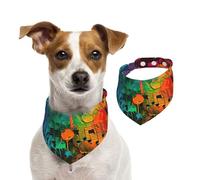 Bufanda colorida con estampado de notas musicales para mascotas, perros y gatos, para Navidad, invierno, elegante regalo más cálido