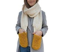 Bufanda con bolsillos, Cache-Col ajustable en tricot pour costume - Foulards pour Chiens - Accessoire Photo pour Chiot pendant les Fêtes d'Hiver et le Nouvel An