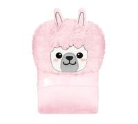 Bufanda con capucha para mujer - Bufanda de software Rubie, con bonito diseño de alpaca, manta parka acogedora con capucha, cálida y suave, perfecta para el hogar, hotel, viajes o para el spa, Rosa