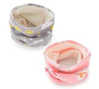 Bufanda Con Estampado De Dibujos Animados De 2 Piezas, Bufanda De Terciopelo Para Niños, Bufanda Cálida, Bufanda Resistente Al Viento Para Niños, Bufanda Bonita