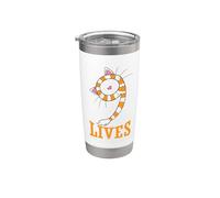 Bufanda con orejas de gato Cat Nine Lives Vaso térmico de acero inoxidable de doble pared