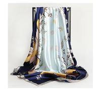 Bufanda cuadrada de satén con estampado chal seda for mujer, bandas for el pelo Retro, pañuelo for la cabeza, diadema, Bandana Para Uso Diario, Fiestas Decoración(48)