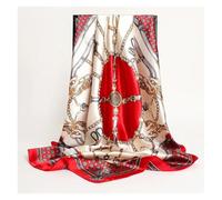Bufanda cuadrada de satén con estampado chal seda for mujer, bandas for el pelo Retro, pañuelo for la cabeza, diadema, Bandana Para Uso Diario, Fiestas Decoración(41)
