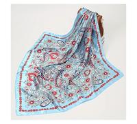 Bufanda cuadrada de satén con estampado chal seda for mujer, bandas for el pelo Retro, pañuelo for la cabeza, diadema, Bandana Para Uso Diario, Fiestas Decoración(JSC302-08)