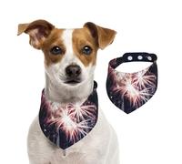 Bufanda de algodón suave y cómoda con estampado de fuegos artificiales de explosión, para perros, gatos, regalo de invierno