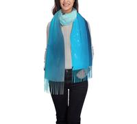 Bufanda de borla con estampado de mariposas blancas y moradas para otoño e invierno, chal ligero con flecos para mujer, bufandas cálidas y transpirables, Patrón Kiss Dolphin Tale, Talla única