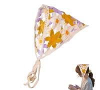 Bufanda De Cabeza Triangular,Diademas De Punto Para Mujer | Pañuelo de ganchillo para la cabeza, pañuelo para el pelo,Bandana Diadema Corbata Pañuelo De Punto Pañuelos Para El Cabello Para Mujeres Niñ