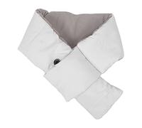 Bufanda de Calefacción Eléctrica, Luz Indicadora de 3 Marchas Amigable con la Piel a Prueba de Viento Impermeable Lavable Envoltura de Cuello Calentada por USB para el Invierno para Mantener(Blanco)