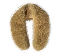 Bufanda de Cuello de Piel Sintética para Mujer, Invierno, Más Cálida, Como Cuello de Piel Real, Talla XL, Natural, Large