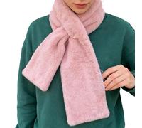 Bufanda de cuello para mujer, chal con bolsillo con cremallera, accesorio térmico de , viaje diseñado durante salidas frías de primavera, otoño e invierno por las calles de aeropuertos, rosa