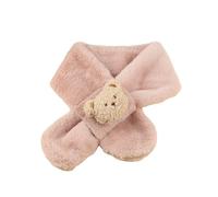 Bufanda de dibujos animados lindo bebé suave patrón de oso de felpa ligero para calidez en invierno bebé accesorios de invierno