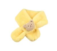 Bufanda de dibujos animados lindo bebé suave patrón de oso de felpa ligero para calidez en invierno bebé accesorios de invierno