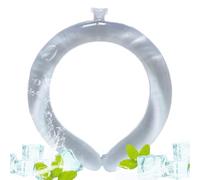 Bufanda de enfriamiento portátil: tubo de gel termo flexible, collar de hielo reutilizable ligero, envoltura de enfriamiento ajustable | Diseño cómodo de banda para el, banda para enfriar al ai
