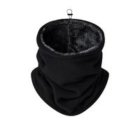 Bufanda de forro polar para cara - Aislante de flujo de aire, tejido impermeable, tejido elástico, cómodo y cómodo, equipo de térmica, protección contra el clima frío para snowboard, Black