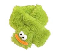 Bufanda de forro polar para niños pequeños, ajustable, calentador de cuello de piel sintética, cuello cruzado, bufanda, Verde, talla única