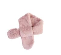 Bufanda de forro polar para niños y niñas, cálida para invierno, otoño y cuello, color azul claro, Rojo sandía, Talla única